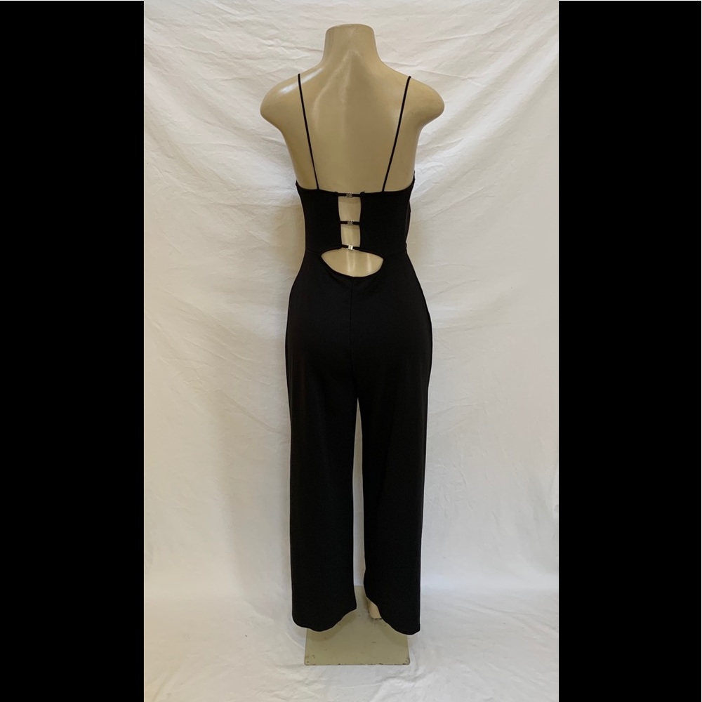 Zara W/B Size Medium Black Jumpsuit - Picture 4 of 7